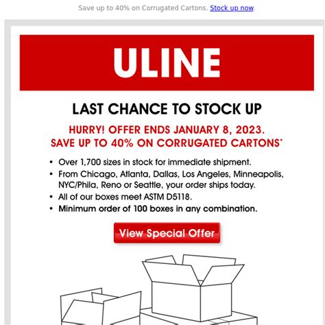 what are company discount for uline